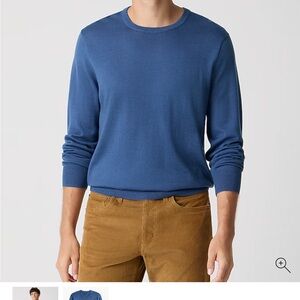 J. Crew Factory Men's Deep Blue Crewneck Sweater
